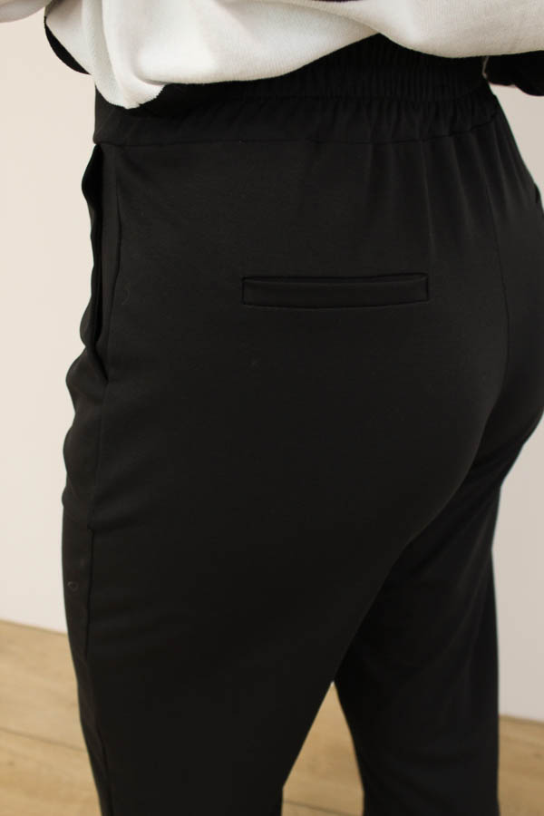 Wide pantalon zwart | Livia - Afbeelding 4