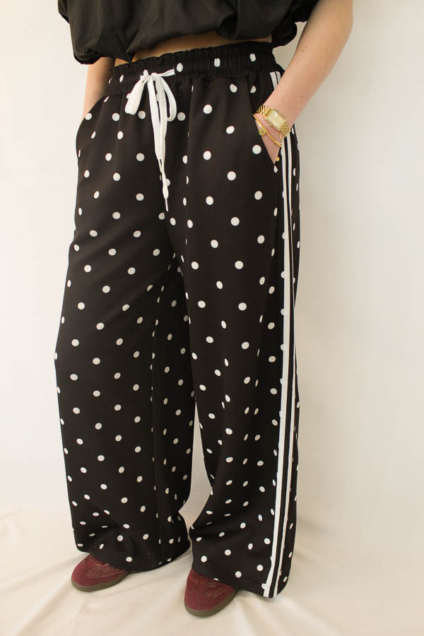 Wideleg broek stippen | Ivy