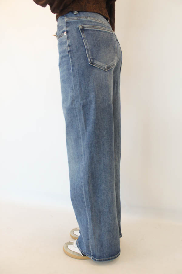 Wide leg jeans blauw | Anna - Afbeelding 2