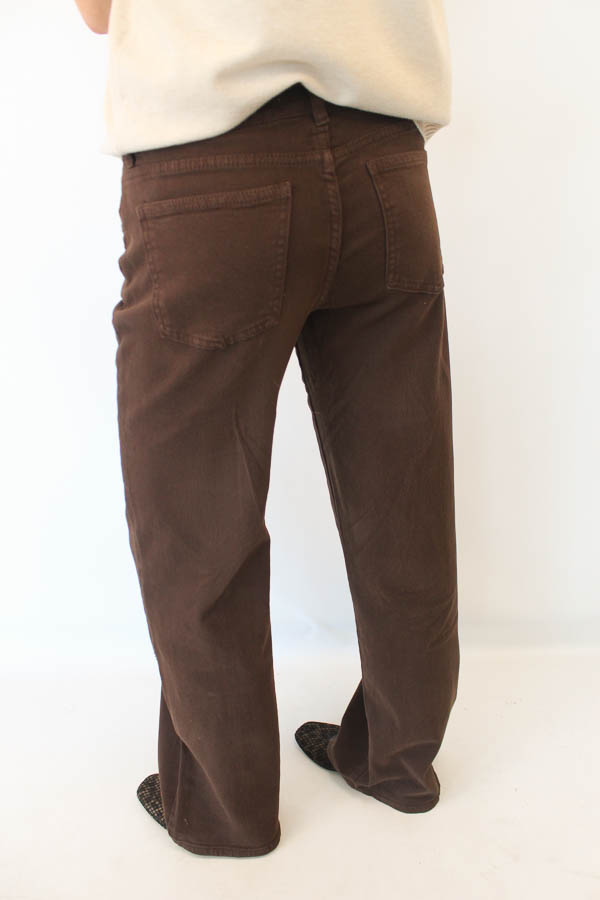 Wide leg jeans bruin | Romy - Afbeelding 3