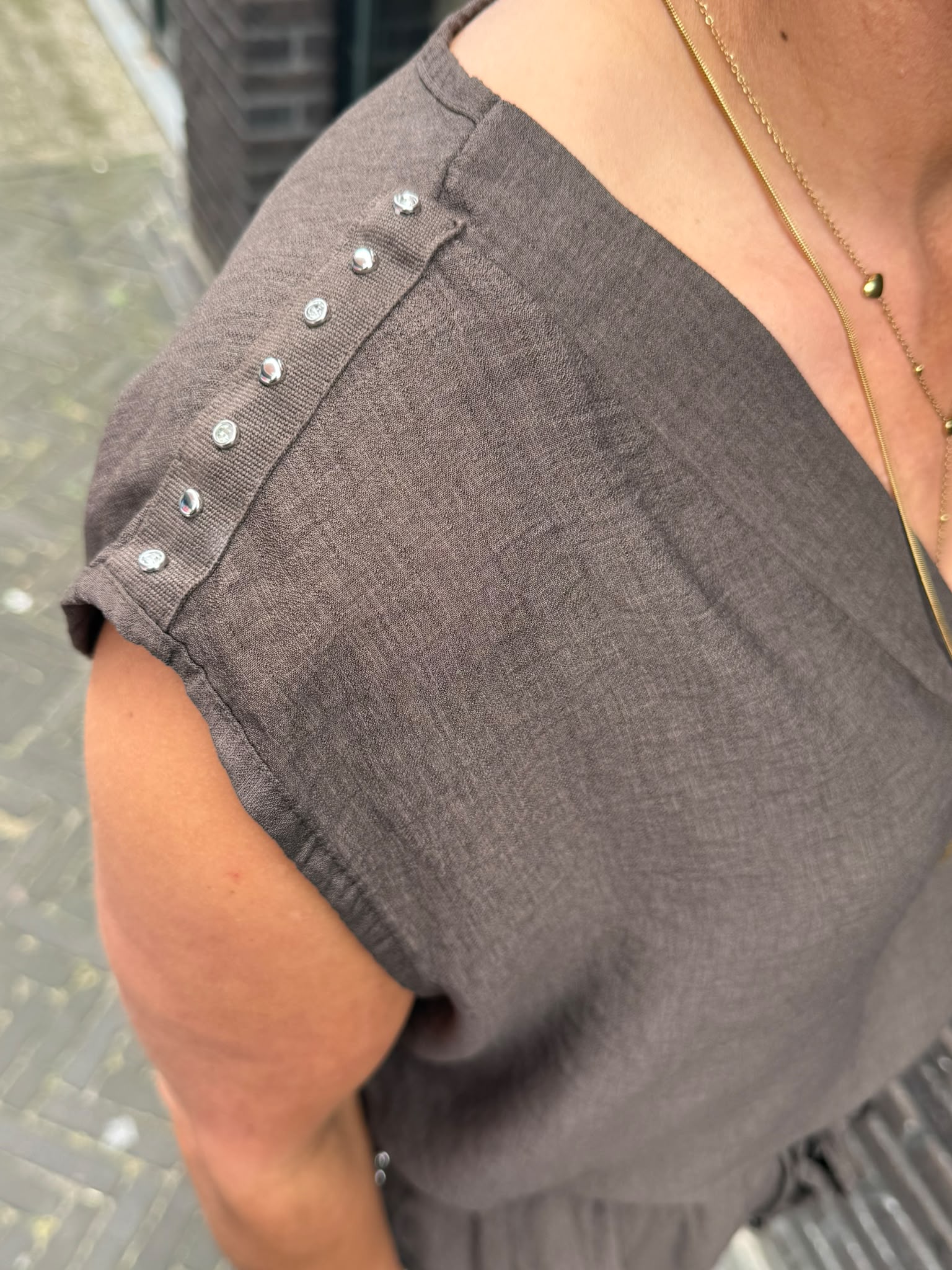 Tweedelig set bruin | Marja  - Afbeelding 3