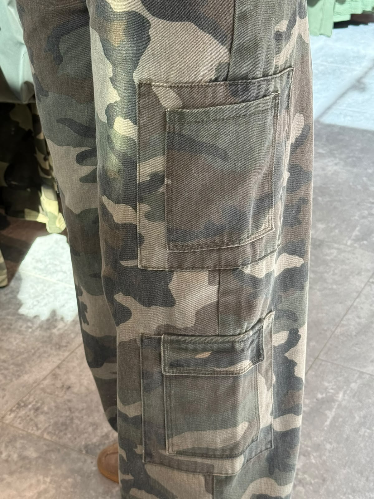 Camouflage print cargo jeans  - Afbeelding 4