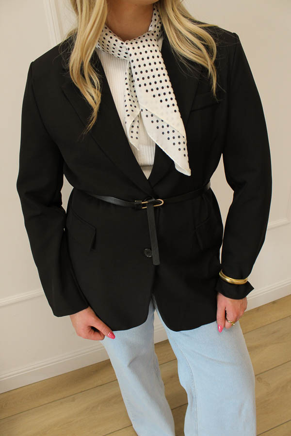 Sjaal polka dot | Wit - Afbeelding 2