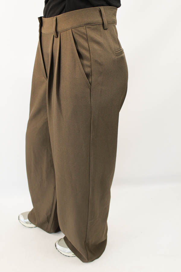 Wide pantalon bruin | Safia - Afbeelding 2