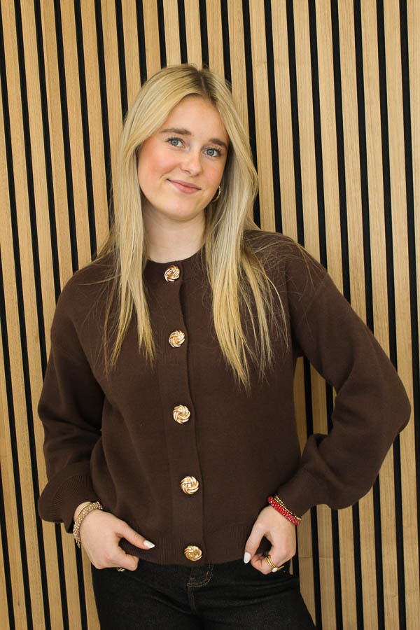 Vest_gouden_knoop_bruin_-_Milly-7045