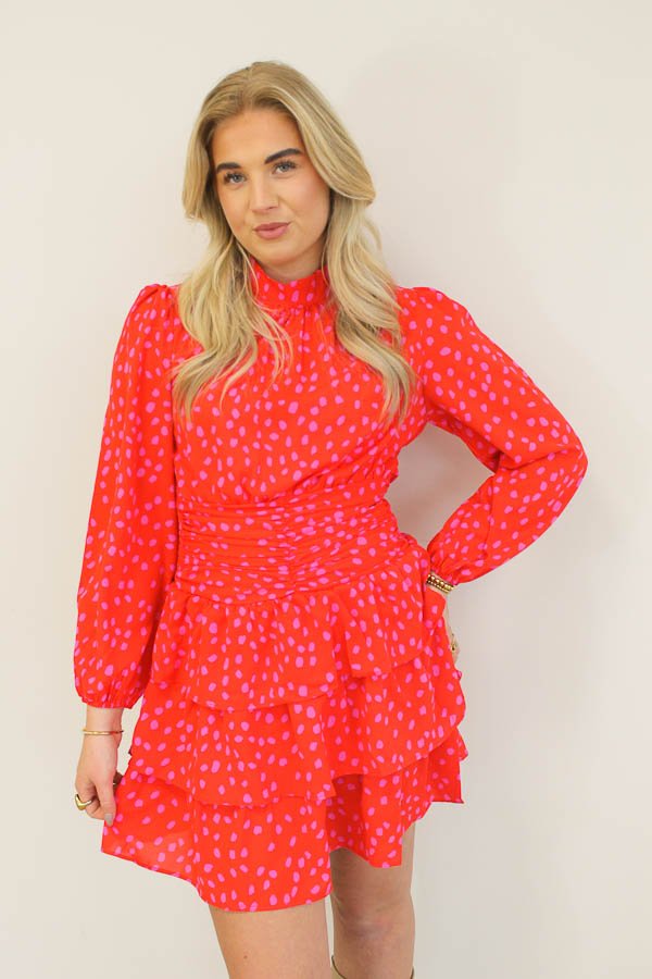 Jurk_stippen_rood_-_Yade-0275