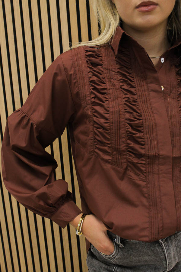 Blouse_pofmouw_bruin_-_Misha_1-6810